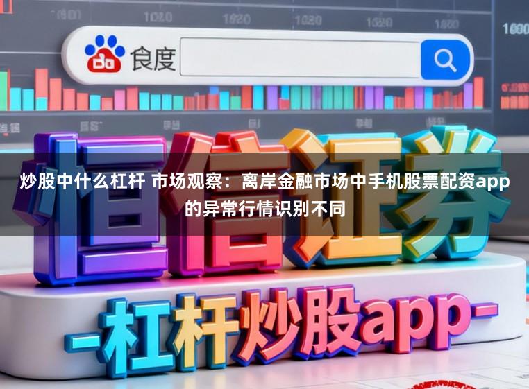 炒股中什么杠杆 市场观察:离岸金融市场中手机股票配资app的异常行情识别不同