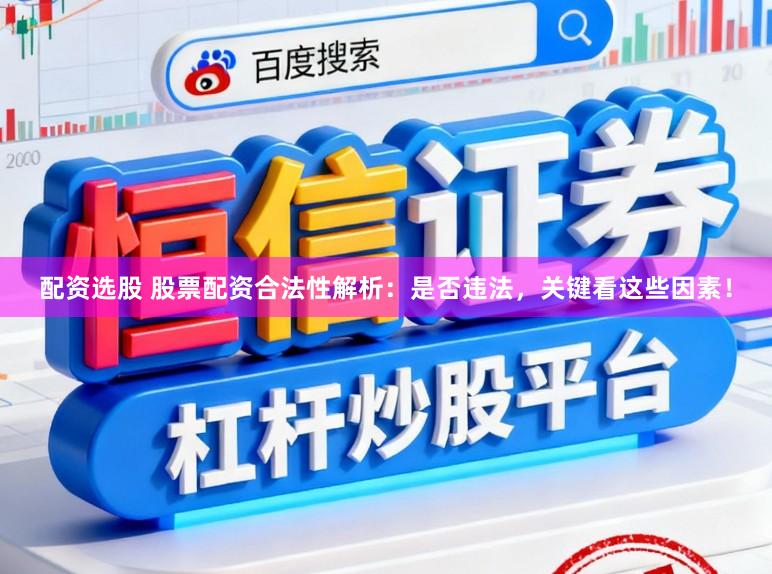 配资选股 股票配资合法性解析：是否违法，关键看这些因素！