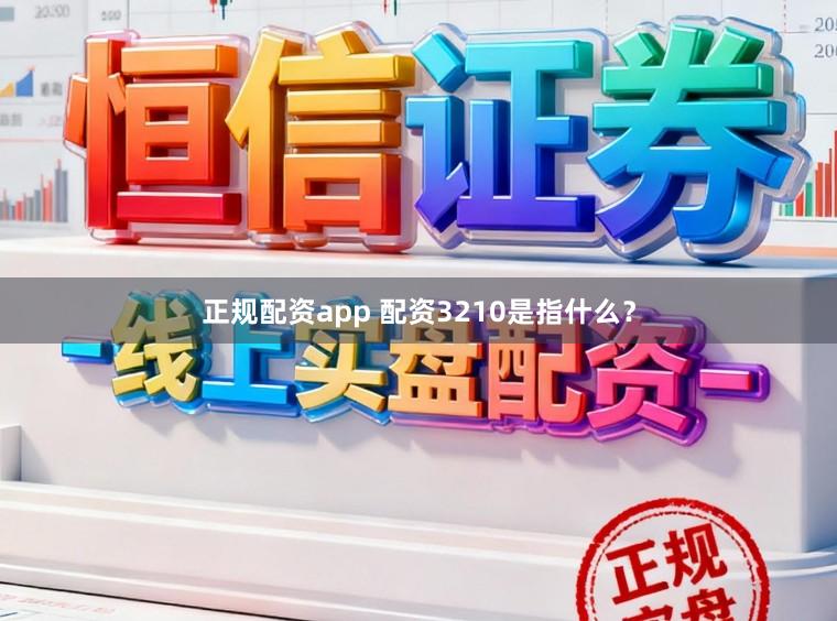 正规配资app 配资3210是指什么？