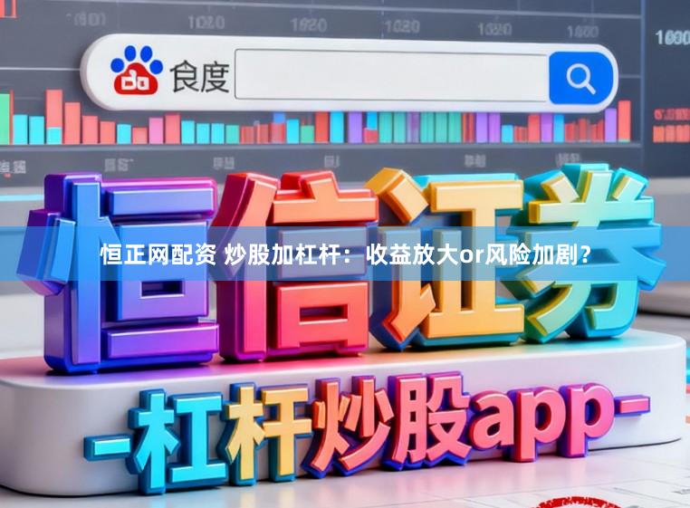 恒正网配资 炒股加杠杆：收益放大or风险加剧？